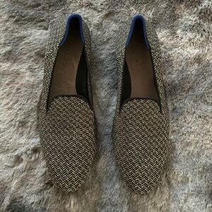 ROTHYS The Almond Loafer Sparkle Herringbone Size 9